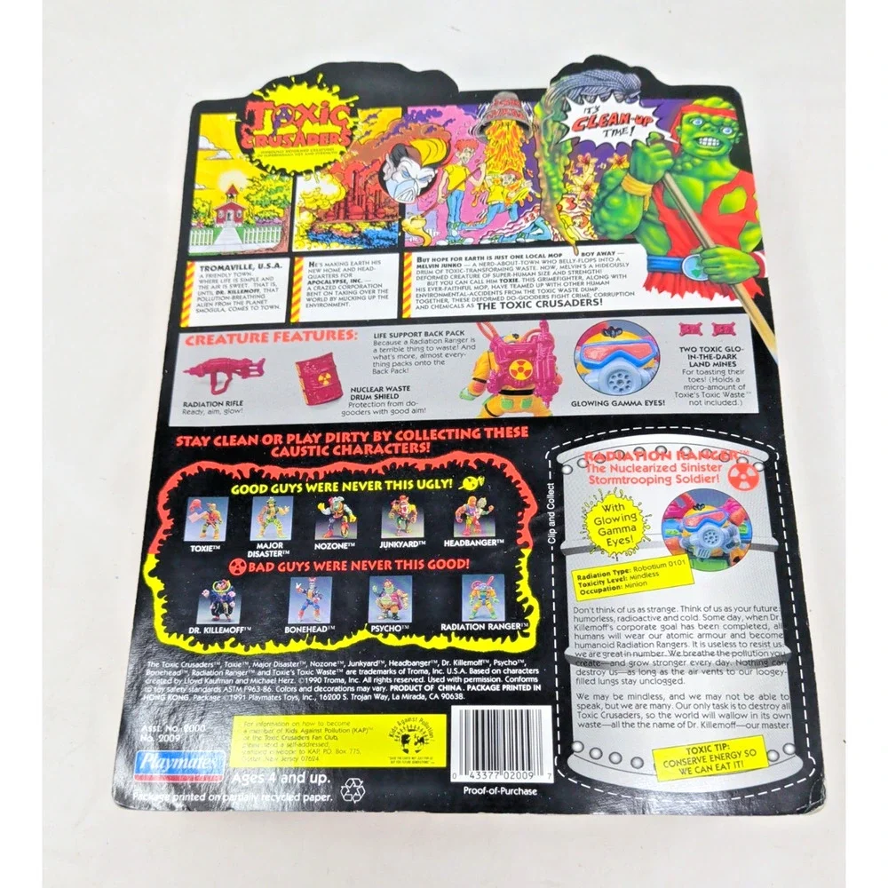 RARE 1991 Radiation Ranger Toxic Crusaders Playmates Figure NEW Unpunched
